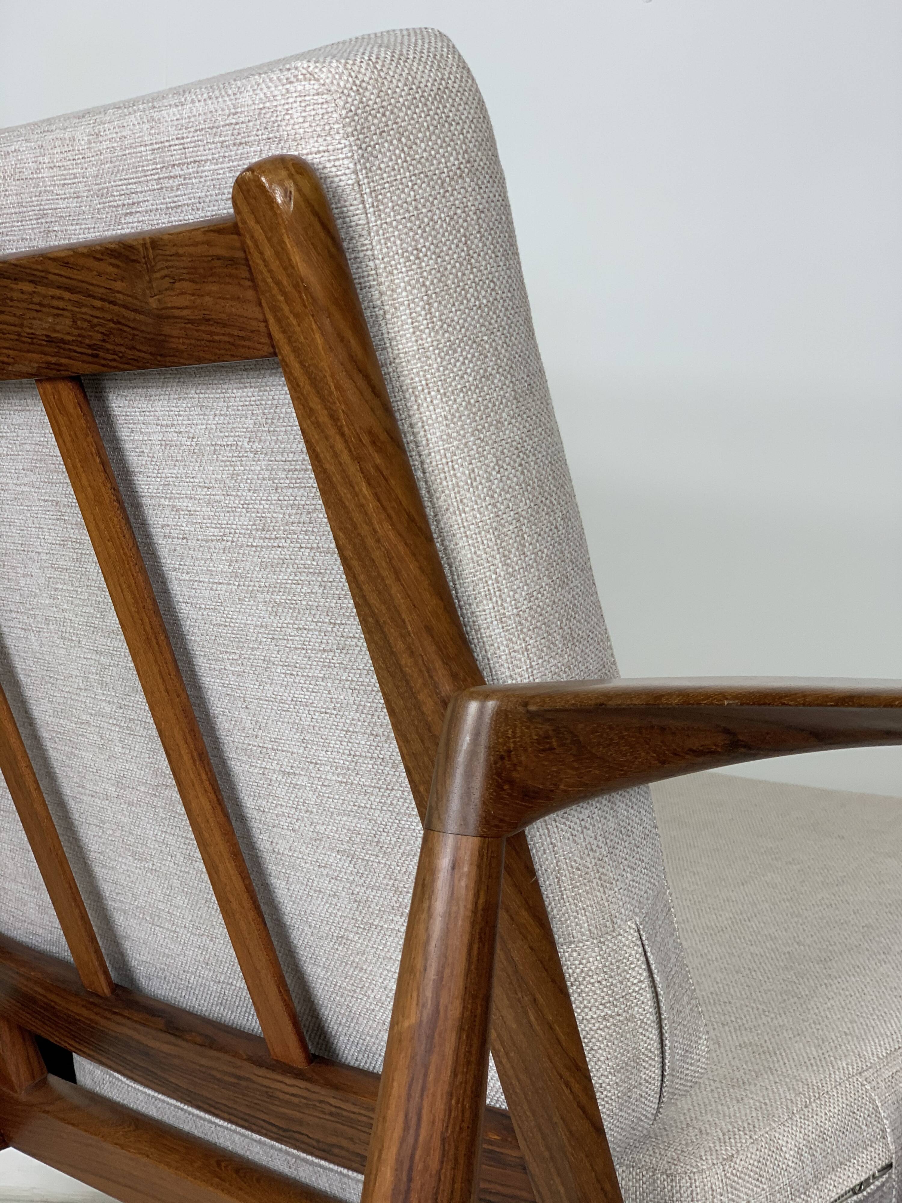 Danish palisander armchairs by Kai Kristiansen