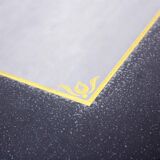 Low table with compass feet with decorative cabinet