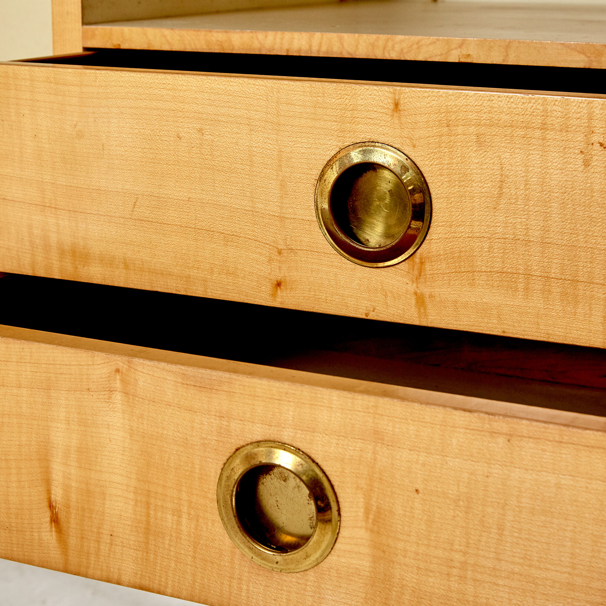 Italian walnut sideboard with mirror