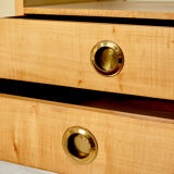 Italian walnut sideboard with mirror