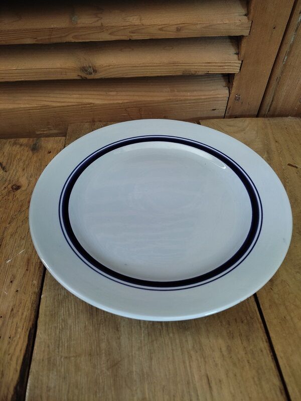 Dish Display blue porcelain cakes Sarreguemines