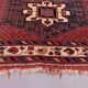 Vintage Kamseh Rug 130x97 cm, small, Tribal oriental Carpet truly Shabby Chic