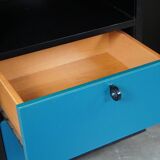 Set of 2 (bedside) tables by Umberto Asnago for Giorgetti on wheels