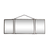 Vintage triptych mirror to hang or pose