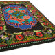 Handmade Vintage Moldovian Black Kilim 200 cm