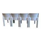 Lot of 4 chairs 4875 by Carlo Bartoli for Kartell - Italy 1972