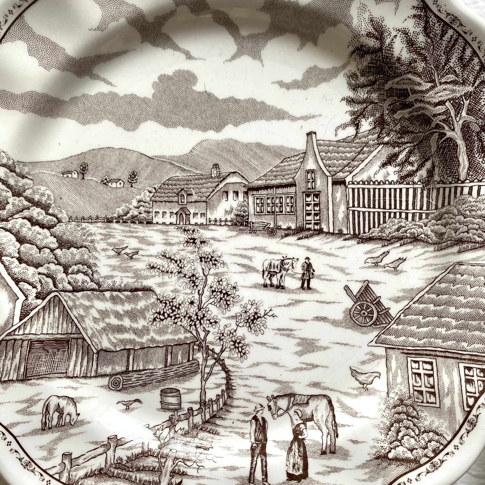 Swiss landscape Italy 25-piece dinner and soup plates