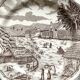Swiss landscape Italy 25-piece dinner and soup plates