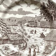 Swiss landscape Italy 25-piece dinner and soup plates