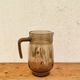 Vintage orangeade service J.G. Durand Tivoli in smoked glass, 7 pieces.