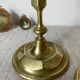Antique brass candlesticks