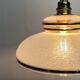 Wall light vintage lampshade in white and gold frosted glass.