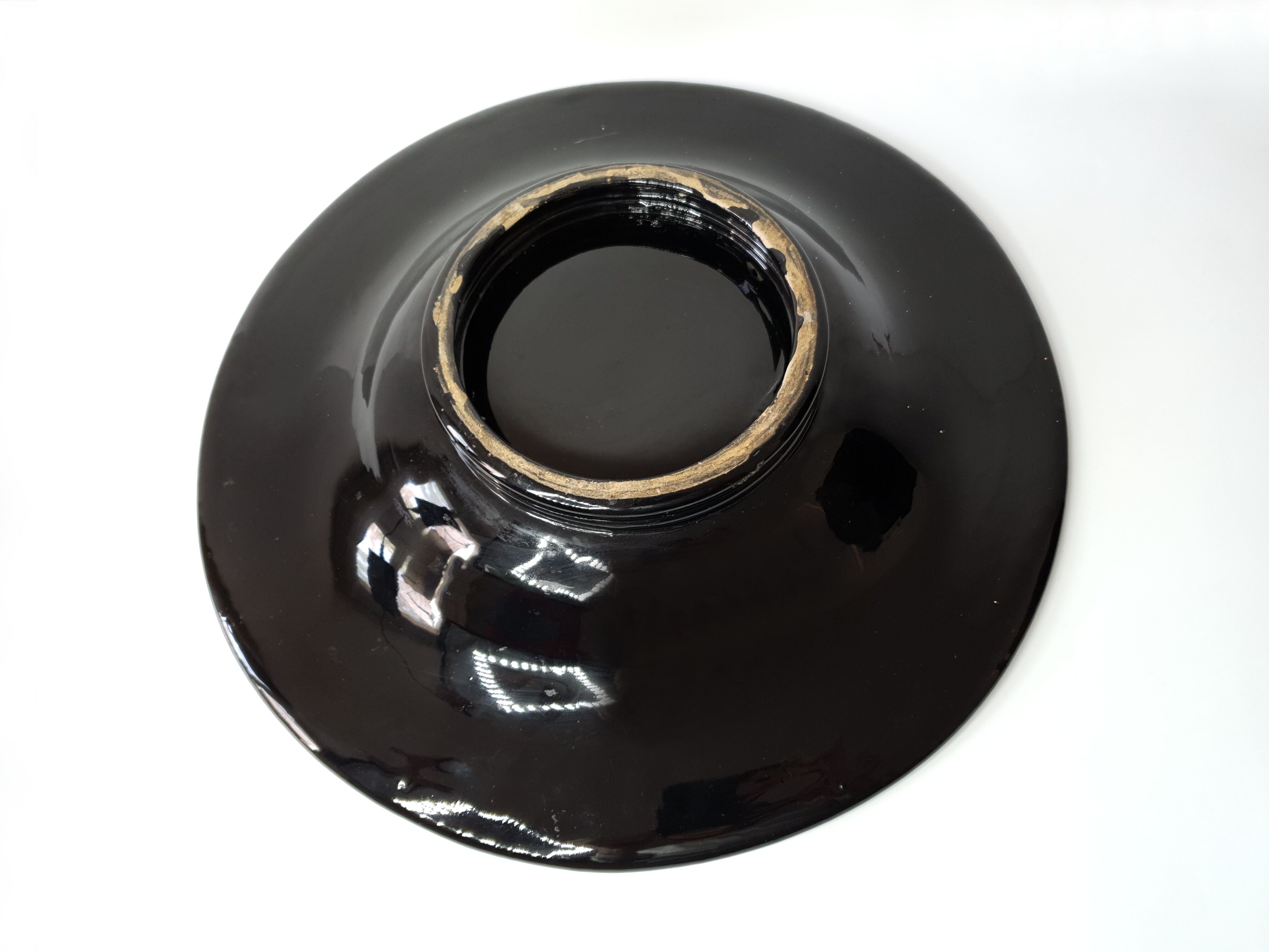 Decorative dish in enamelled ceramics - 1950s