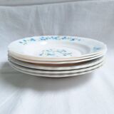 Assiettes creuses bleu vintage