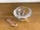 Bowl / trinket dish / mortar and pestle in signed Daum crystal