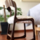 Pair of Baumann chairs model "Traineau"