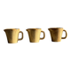 Set of 3 small jugs or milk pots in stoneware H8 D8.5