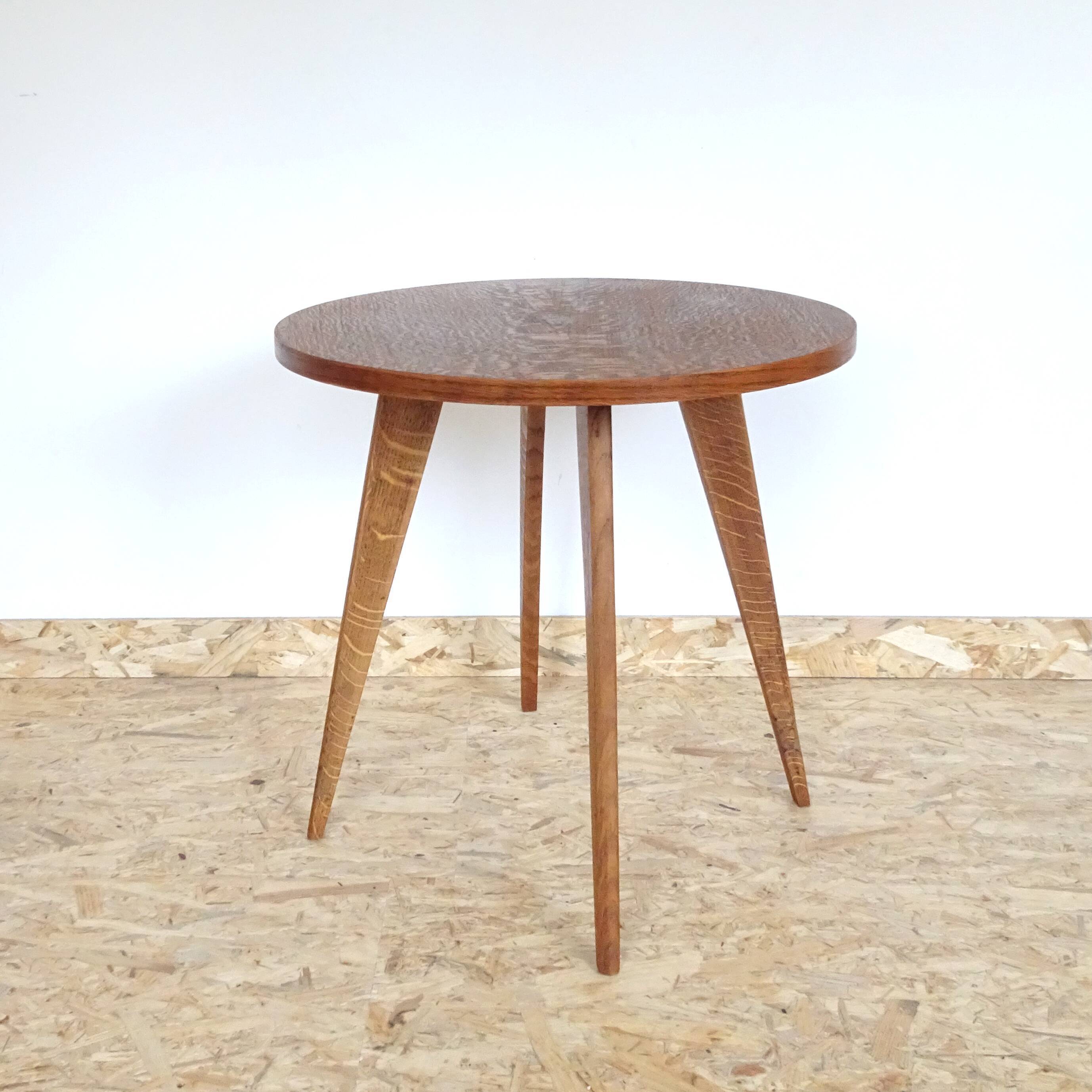 Round side table