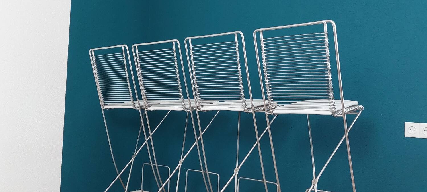 Tabourets de bar Kreuzschwinger par Till Behrens, années 1990