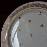 Large round Limoges porcelain dish