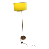 floor lamp reading light gilded brass articulated arm 1980
