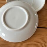 Earthenware dinette, 4 cups and 4 subcups
