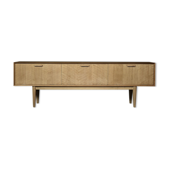 Mid-Century Modern Scandinavian Sideboard in Straw-Colored Oak, 1970s