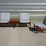 Modular bench and coffee table signed