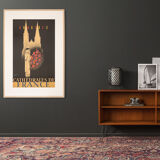 Chartres - Cathédrales de France, Art Déco Travel Poster, 86 x 123 cm