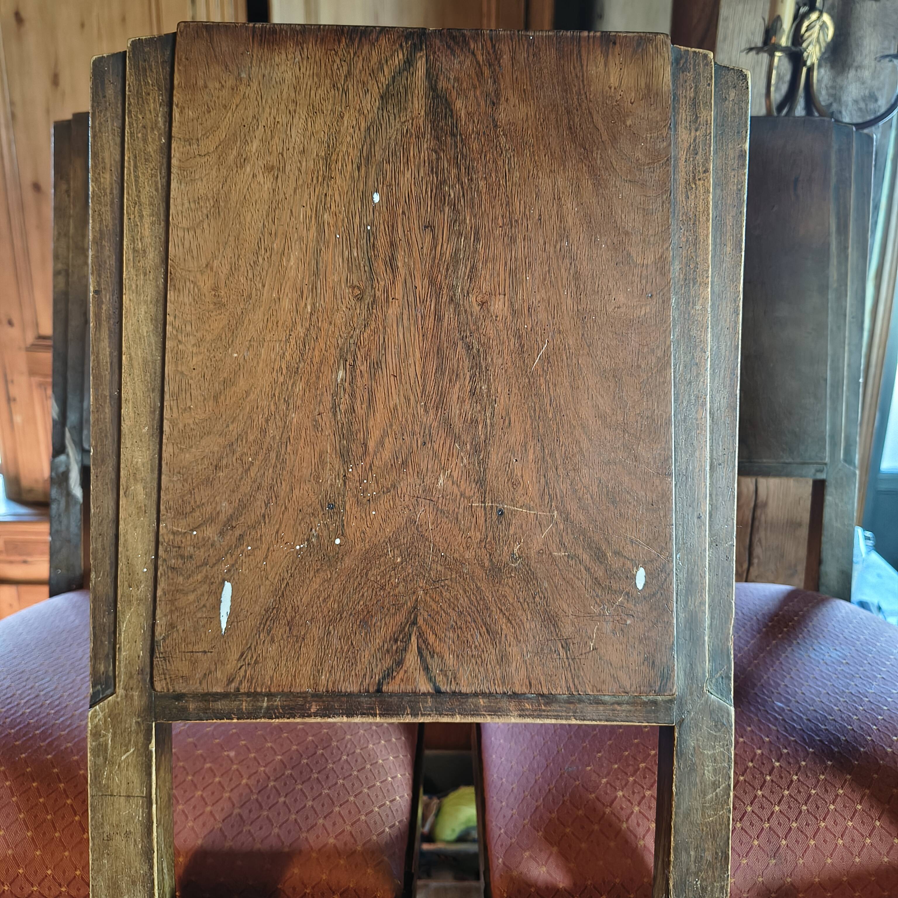 Five Art Deco style chairs plus one.