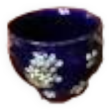 Gien porcelain pot cover - midnight blue