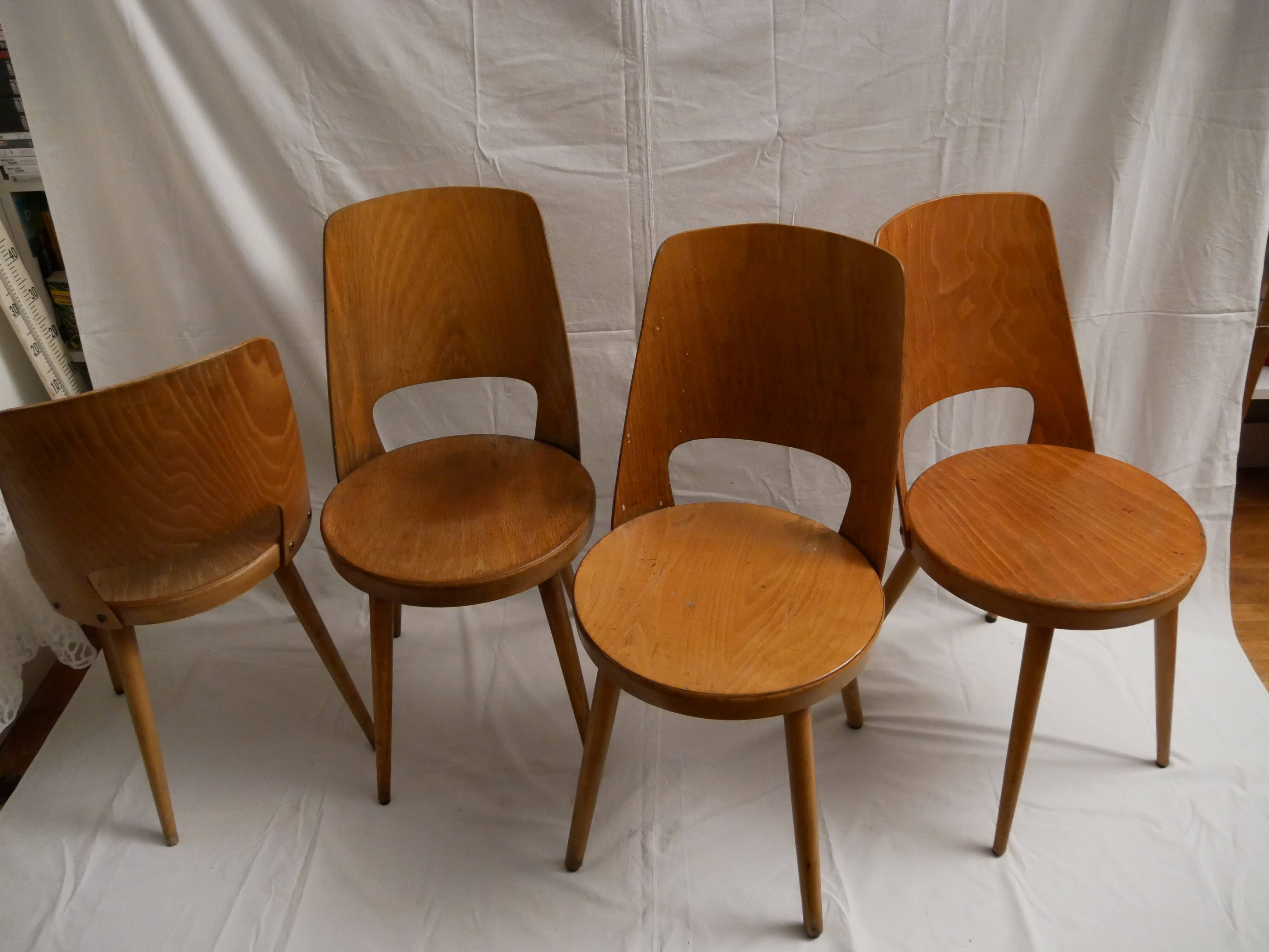 Set of 4 Mondor Baumann chairs