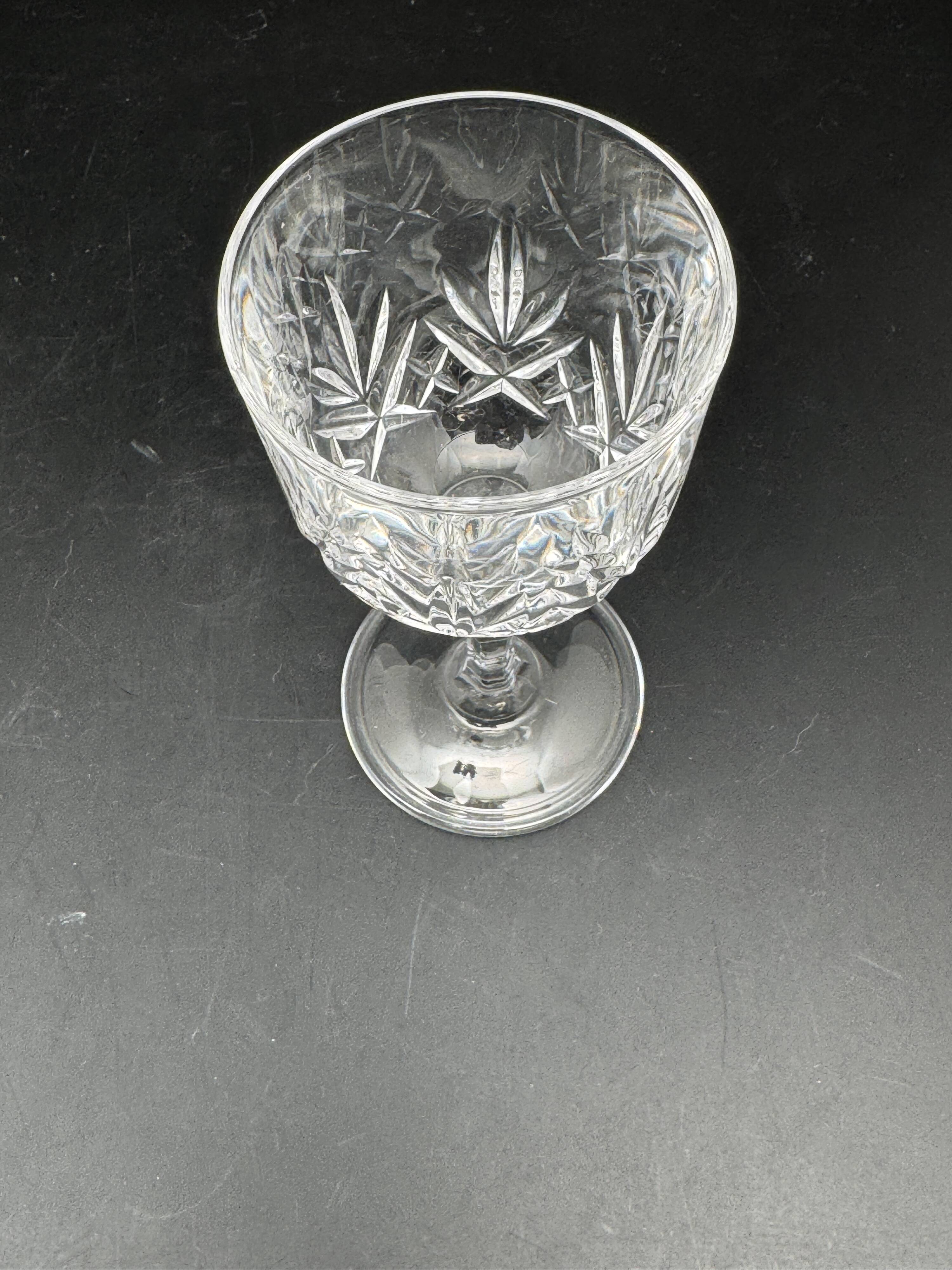 Crystal stemmed glasses