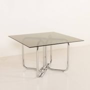 Italian Space Age dining table with 4 chairs attributed to Giotto Stoppino, 1970s