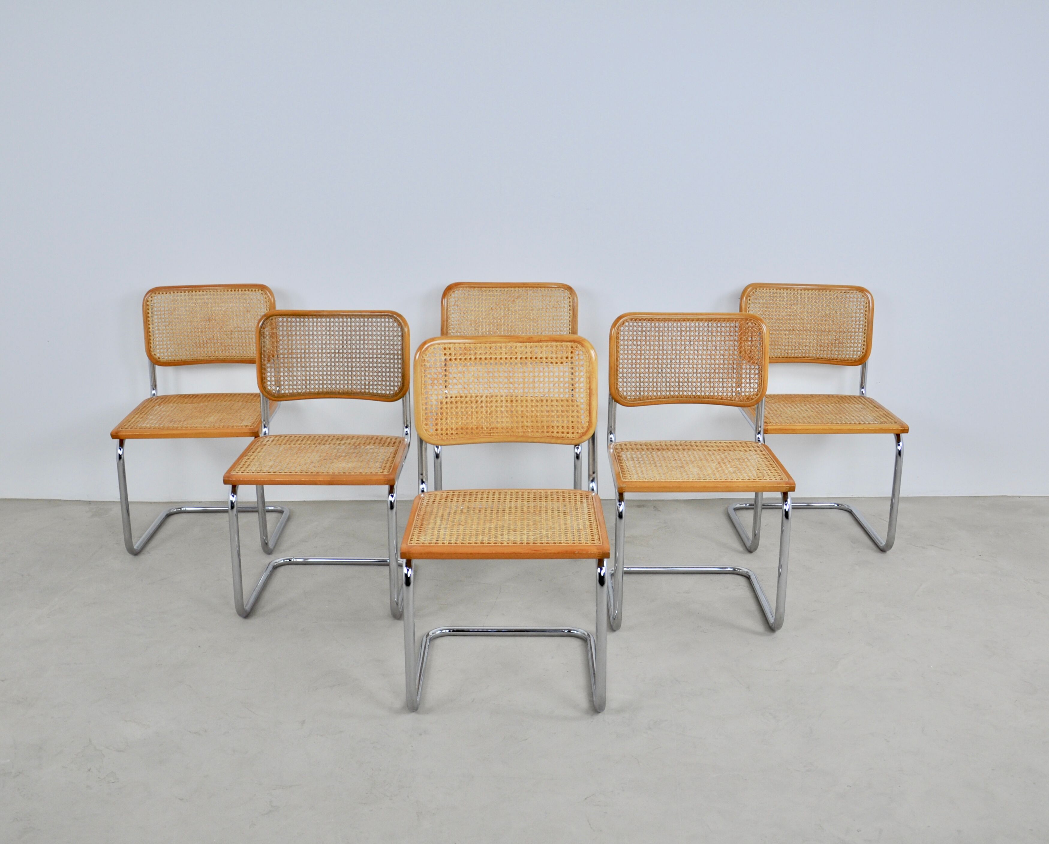 Dinning chairs B32 by Marcel Breuer