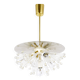 Emil Stejnar Lustre Blowball en Laiton et Cristal, Rupert Nikoll, Autriche, Années 1950