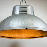Large Oval Industrial Polish Factory Pendant Lamp from Predom Mesko, 1960s