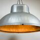 Large Oval Industrial Polish Factory Pendant Lamp from Predom Mesko, 1960s