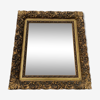Gilded wood mirror 90x80