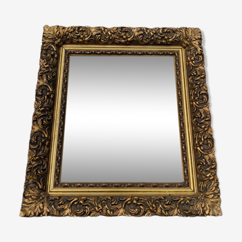 Miroir bois doré 90x80