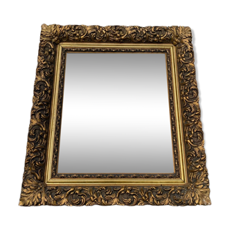 Gilded wood mirror 90x80