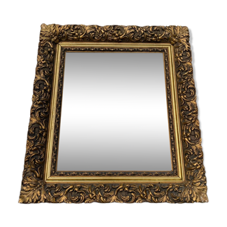Miroir bois doré 90x80