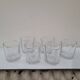 Set of 6 vintage faceted whisky glasses from the 70s-80s