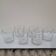 Set of 6 vintage faceted whisky glasses from the 70s-80s