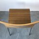 Suite of 4 zebra wooden chairs