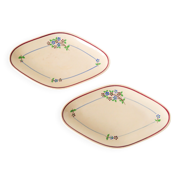 Pair of serving dishes Moulin des Loups, Model "Isabelle", 1950