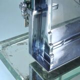 Miroir triptyque brot sur dalle de verre / année 30/40