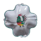 Vallauris - Stylised polychrome rooster cut - Stoneware - Quadrilobed dish