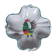Vallauris - Stylised polychrome rooster cut - Stoneware - Quadrilobed dish