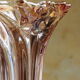 Vase en cristal Mikasa décor lierre parisien et lustre rosé